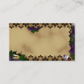 Viktorianische Sparrow und Schmetterlinge Visitenkarte (Rückseite)