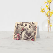 Viktorianische Spitze Karte (Gelbe Blume)