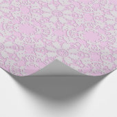 viktorianische Spitzen. Geschenkpapier (Ecke)