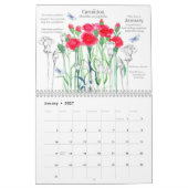 Viktorianische Sprache der Blume im Geburtsmonat Kalender (Jan 2027)