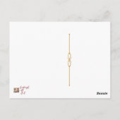 Viktorianische Sprache der Blume Postkarte (Rückseite)