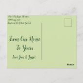 Viktorianische St Patrick's Day-Hütte Postkarte (Rückseite)