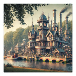 Viktorianische Stahlfabrik Fotodruck