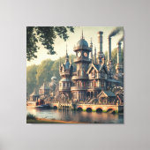 Viktorianische Stahlfabrik Leinwanddruck (Vorderseite)