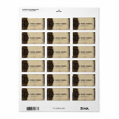 Viktorianische Steampunk-Adressmarken Adressaufkleber (Vorne)