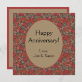 Viktorianische Steampunk Alte Lock-Taste rote Pflö (Vorne/Hinten)