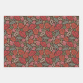 Viktorianische Steampunk Alte Lock-Taste rote Pflö Geschenkpapier Set (Vorderseite 2)