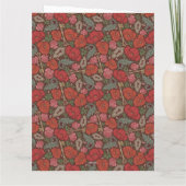 Viktorianische Steampunk Alte Lock-Taste rote Pflö Karte (Rückseite)