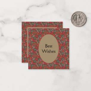 Viktorianische Steampunk Alte Lock-Taste rote Pflö Mitteilungskarte