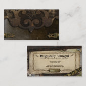 Viktorianische Steampunk berufliche Visitenkarte (Vorne/Hinten)