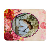 Viktorianische Steampunk-Blume Herzens Valentinsta Magnet (Horizontal)
