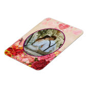 Viktorianische Steampunk-Blume Herzens Valentinsta Magnet (Linke Seite)