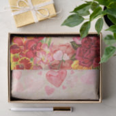 Viktorianische Steampunk-Blume Herzens Valentinsta Seidenpapier (Geschenk)