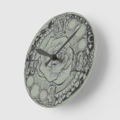 Viktorianische Steampunk-Compass-Rose Runde Wanduhr (Winkel)