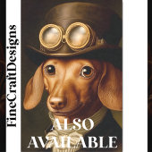 Viktorianische Steampunk-Dackel Hund BF5 Dekoupage Seidenpapier