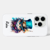 Viktorianische Steampunk-farbige Katze Case-Mate iPhone Hülle (Rückseite (Horizontal))