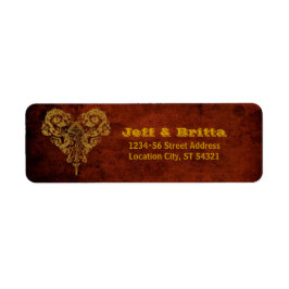 Viktorianische Steampunk Gears Heart Wedding