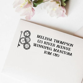 Viktorianische Steampunk-Hochzeit Permastempel