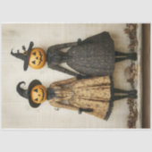 Viktorianische Steampunk Pumpkin Hexen AL5 Decoupa Seidenpapier (Vorderseite)