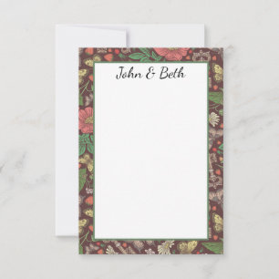 Viktorianische Steampunk-Vintage Schmetterlingssch Dankeskarte