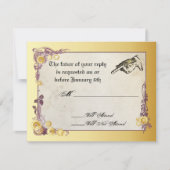 Viktorianische Steampunk Wedding RSVP Card (Vorderseite)