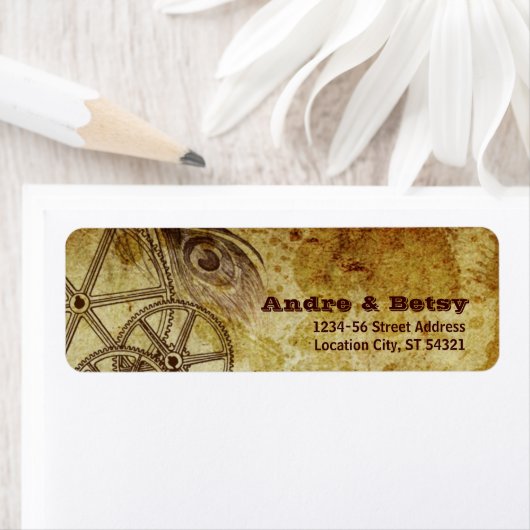 Viktorianische Steampunkadresse (Gears & Feather) (Insitu)