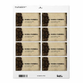 Viktorianische Steampunketiketten (Vorne)