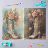 Viktorianische Stiefel Seidenpapier (Basteln)