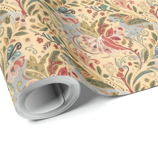 viktorianische Stilelemente Geschenkpapier (Rolleneckpunkt)