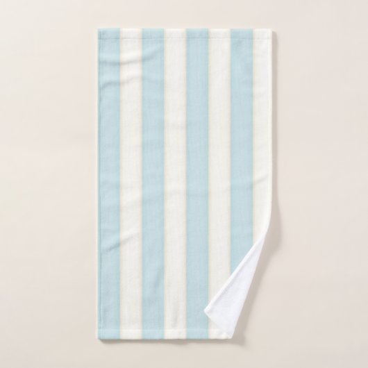 Viktorianische Streifen, blau und weiß Hütte Gesch Handtuch (Handtuch)