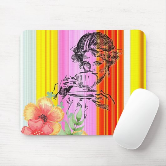 Viktorianische Stripe Mouse Pad! Mousepad (Mit Mouse)