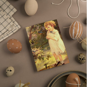 Viktorianische Süsse mit Vogelkarten Magnetkarte