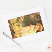 Viktorianische Süsse mit Vögeln Rechteckiger Aufkleber (Umschlag)