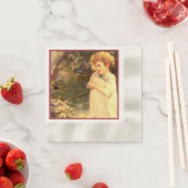 Viktorianische Süsse mit Vögeln Serviette (Beispiel)