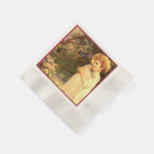Viktorianische Süsse mit Vögeln Serviette (Ecke)