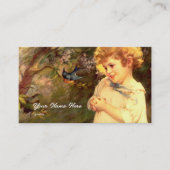 Viktorianische Süsse mit Vögeln Visitenkarte (Vorderseite)