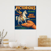Viktorianische Süßkartoffeln Poster (Küche)