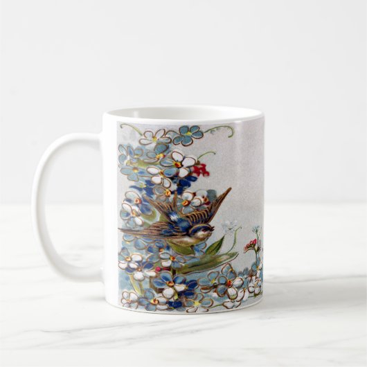 Viktorianische Swallows-Tasse Kaffeetasse (Links)