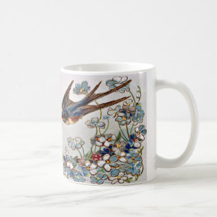Viktorianische Swallows-Tasse Kaffeetasse