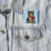 Viktorianische Tablet-Katze Button (Beispiel)