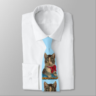Viktorianische Tablet-Katze Krawatte