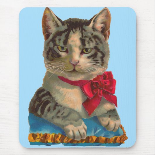 Viktorianische Tablet-Katze Mousepad (Vorne)
