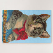Viktorianische Tablet-Katze Puzzle (Horizontal)