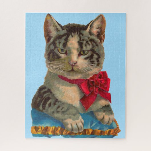 Viktorianische Tablet-Katze Puzzle (Vertikal)