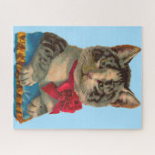 Viktorianische Tablet-Katze Puzzle (Horizontal)