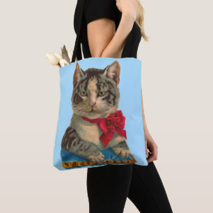 Viktorianische Tablet-Katze Tasche