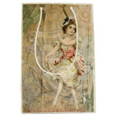 Viktorianische TanzGirl Notiztasche Mittlere Geschenktüte (Vorderseite)