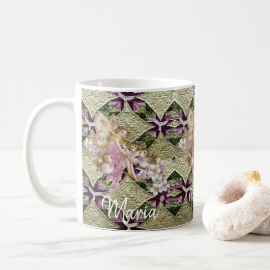 Viktorianische Tasse Angel Birds (Mit Donut)