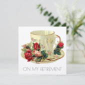 VIKTORIANISCHE TEACUP-PARTY EINLADUNG (Stehend Vorderseite)