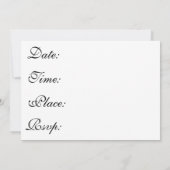 Viktorianische Tee-Party Einladung (Rückseite)